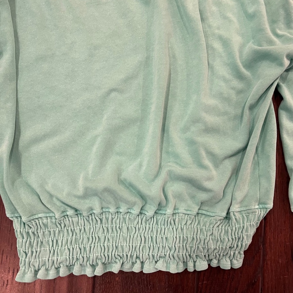 Sundry mint green Sweatshirt with Crew Neck and Elastic Waistband - Picture 3 of 5